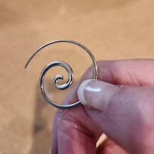 Sterling Silver Minimalist Threader Hoops